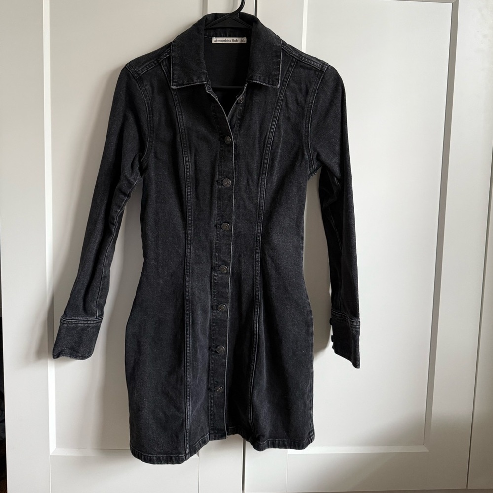 A&F Black Denim Dress